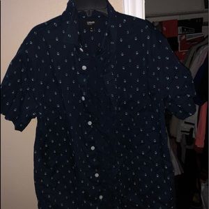 urban outfitters short sleeve button up
